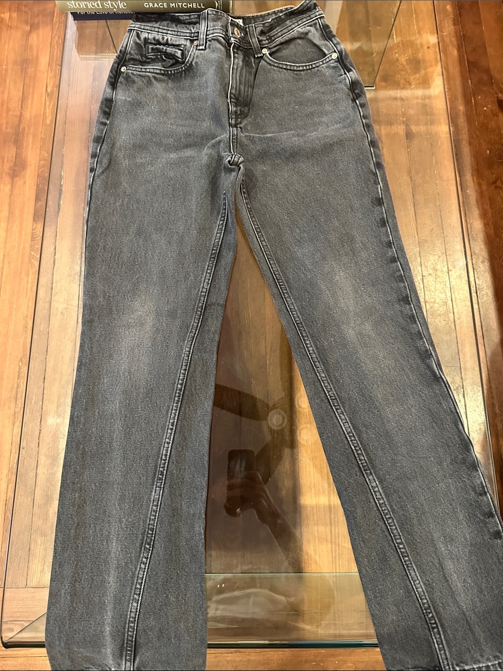 We The Free Women's Straight-Leg Jeans in Washed Black